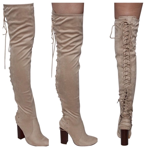 Chase + Chloe Shoes - Chase + Chloe over the knee boots